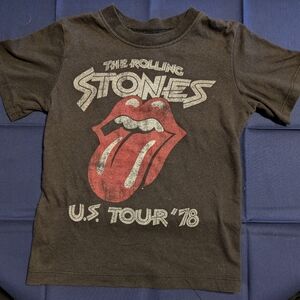 The Rolling Stones Kids 4T Black and Red Tour T-Shirt